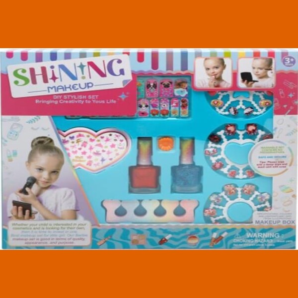 JUEGO MANICURE UÑAS INFANTIL CON STICKERS
