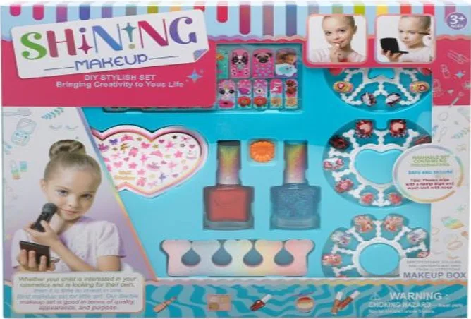 JUEGO MANICURE UÑAS INFANTIL CON STICKERS