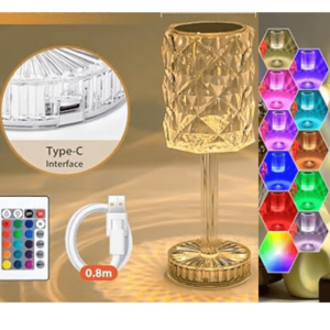 LAMPARA DIAMANTE 16 COLORS TOUCH
