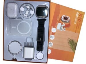 COMBO SMART WATCH X10 CAJA NARANJA