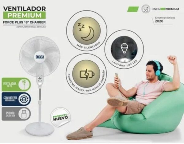 VENTILADOR DKASA RECARGABLE