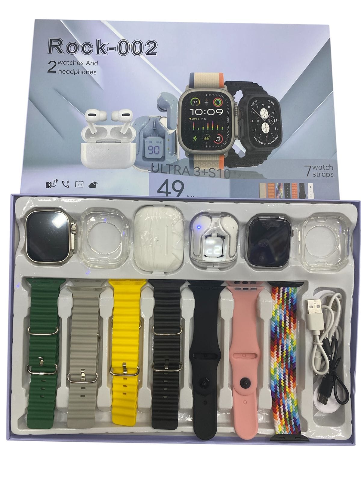 COMBO SMART WATCH PAREJA ROCK-002