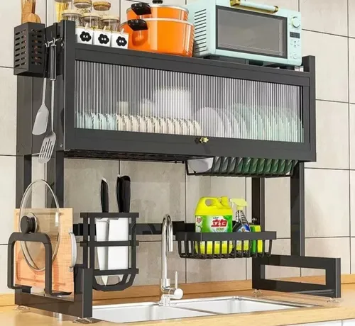 ORGANIZADOR ESCURRIDOR DE PLATOS DE 65CM CON PUERTA