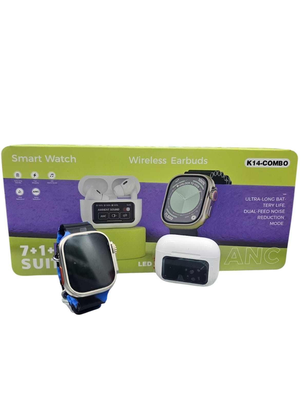 COMBO SMMART K14 7 MANILLAS MAS AUDIFONOS CON PANTALLA