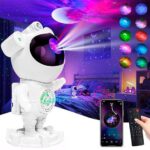 astronauta con luz led y luz lÁser con bluetooth