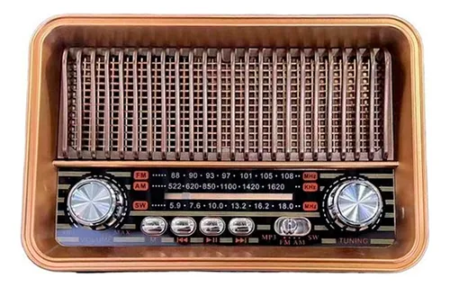 Vista alterna de RADIO RETRO  📻BK 05  RECARGABLE AM/FM / BLUETOOTH/ USB MP3