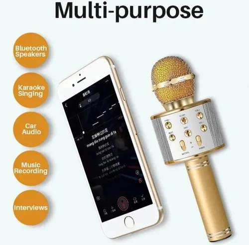 Vista alterna de MICROFONO KARAOKE 🎤 RECARGABLE CON BLUETOOTH
